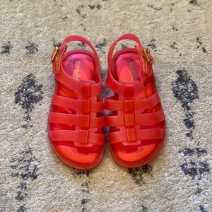 Mini Melissa Coral Jelly Sandals